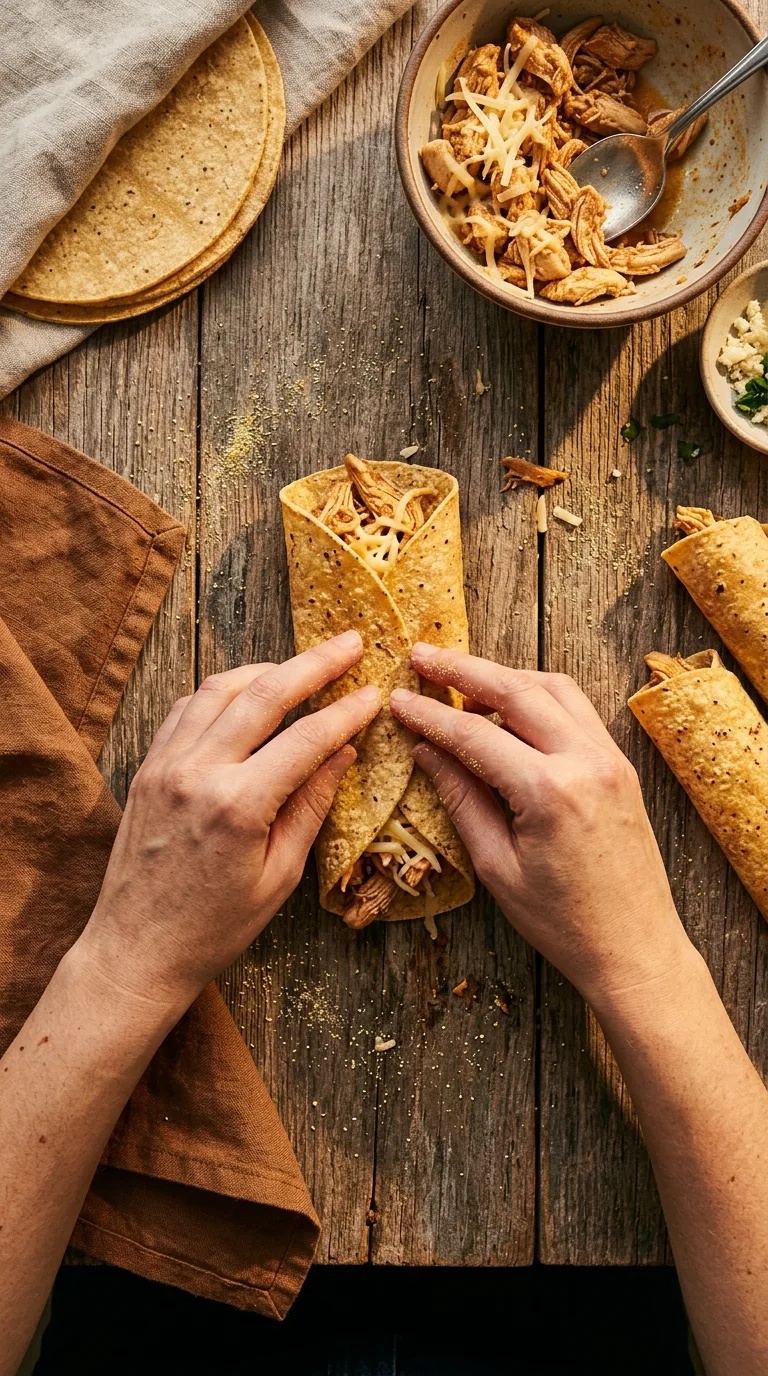 Grilled Chicken Thigh Enchiladas: Mexican Baked Tortillas – step 5: Assemble the rolls