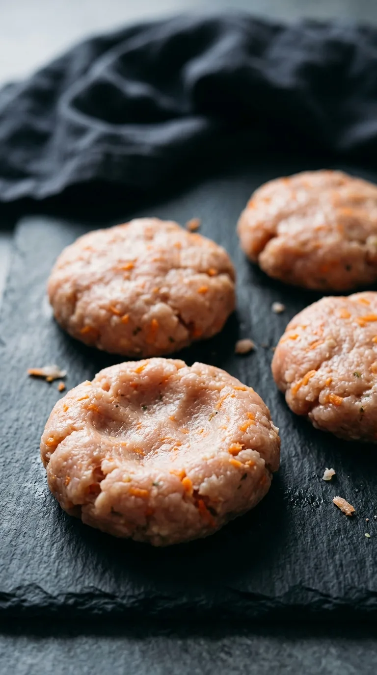 Chicken Satay Burgers: Asian Peanut Patties – step 2: Shape the patties