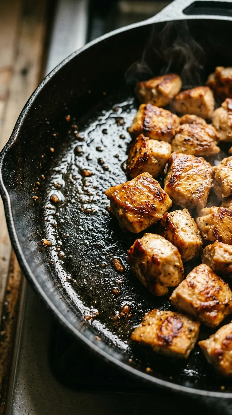 Chicken Satay Lettuce Wraps: Asian Protein Appetisers – step 4: Sauté the chicken