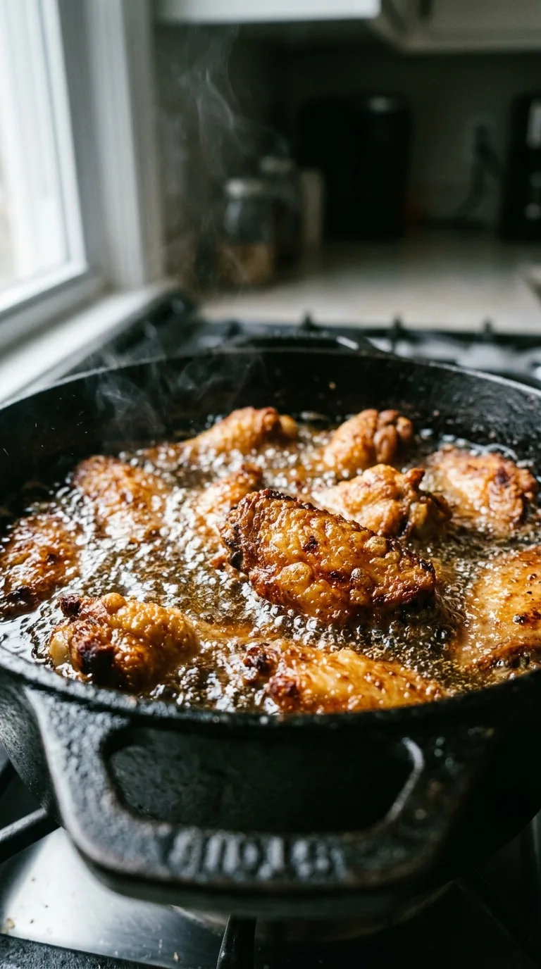 Korean Chicken Wings: Crispy Glazed Poultry – step 4: Fry the wings