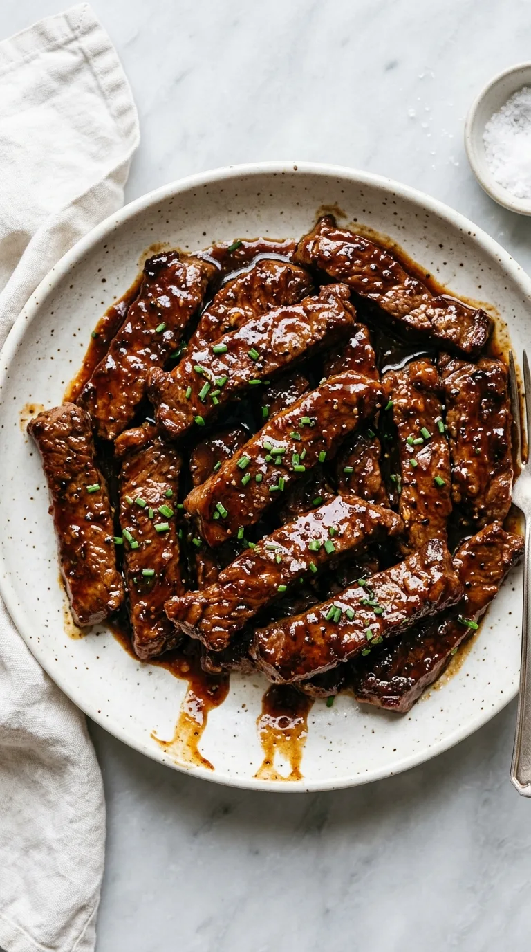 Instant Pot Steak Strips: Savoury Glazed Beef – step 6: Thicken the sauce