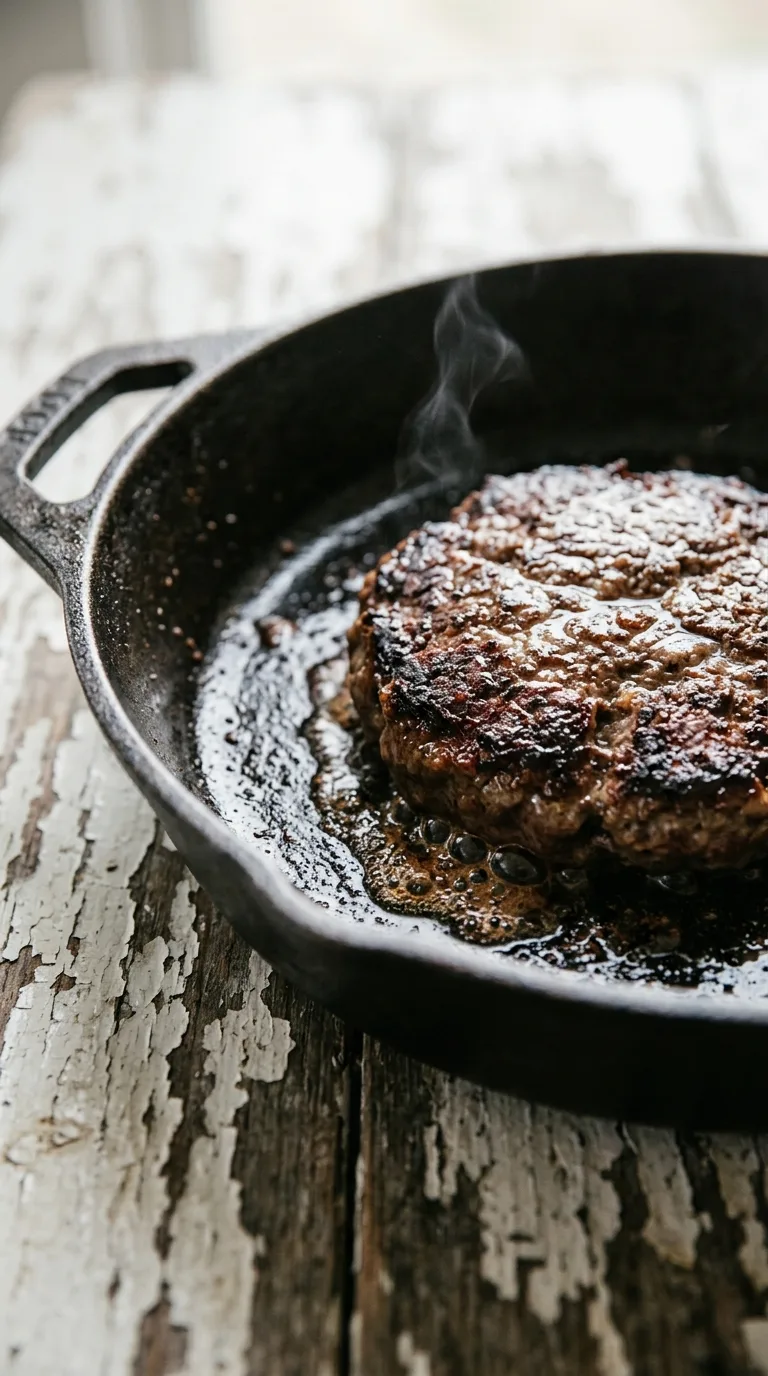 Beef Burgers with Onion Soup Mix: Savoury American Patties – step 6: Sear the burgers