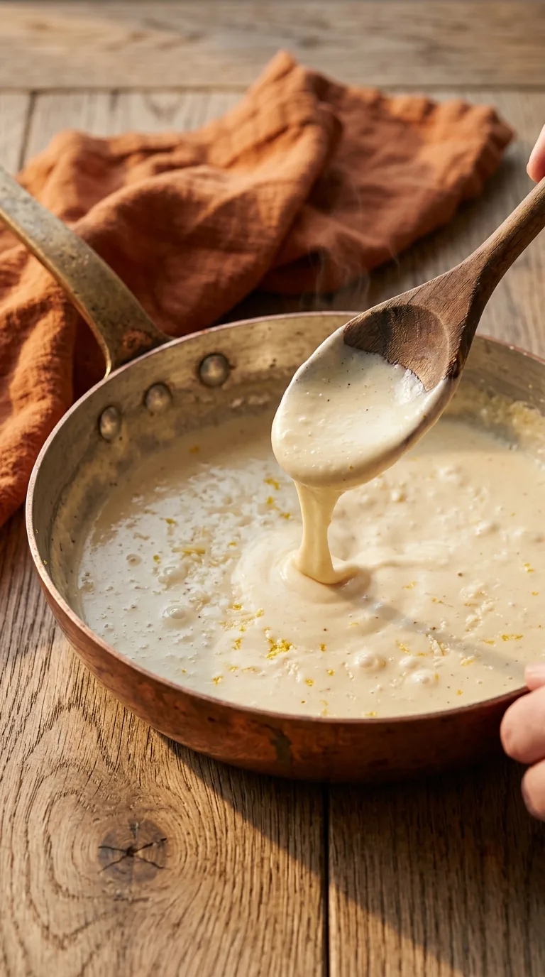 Steak Strips Pasta: Halal Beef and Parmesan Cream – step 4: Reduce the cream