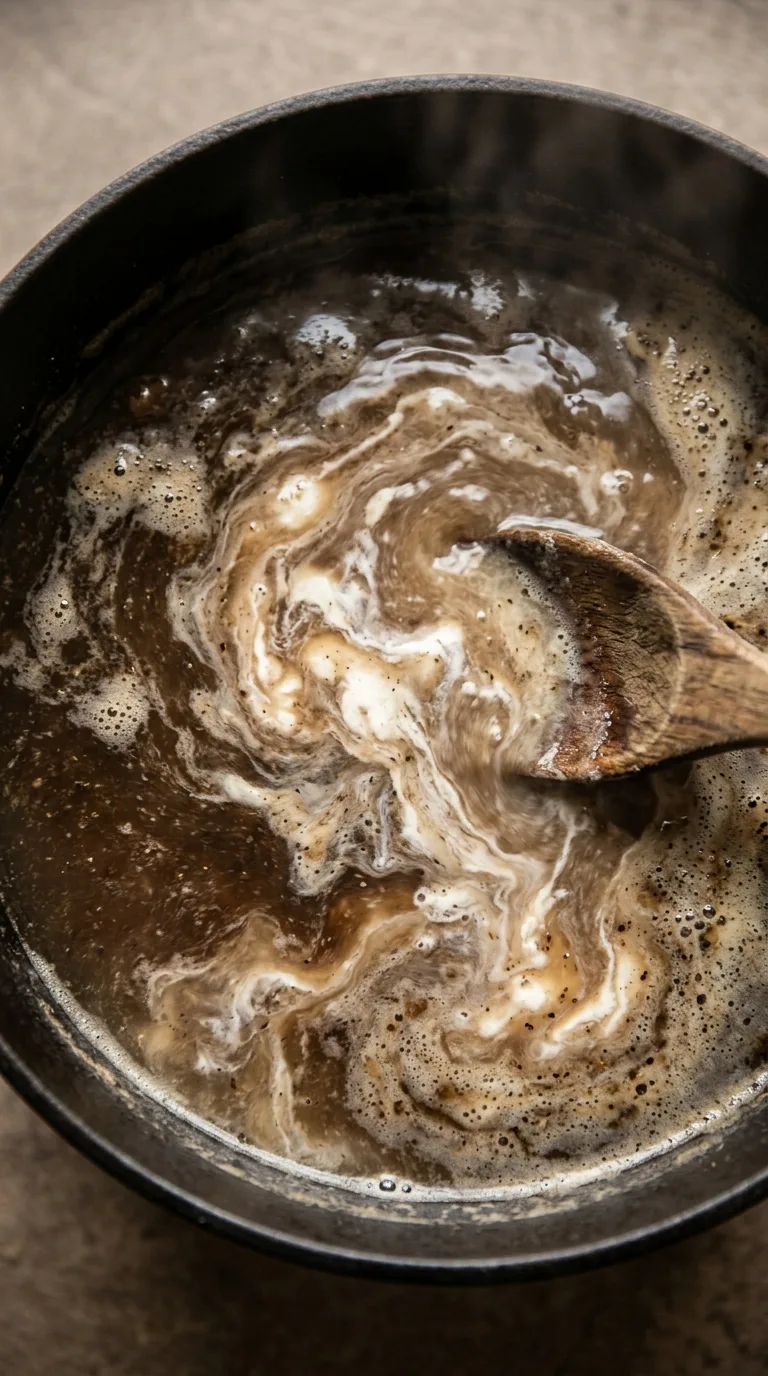 Crock Pot Steak Strips: American Slow-Cooked Beef – step 5: Thicken the sauce