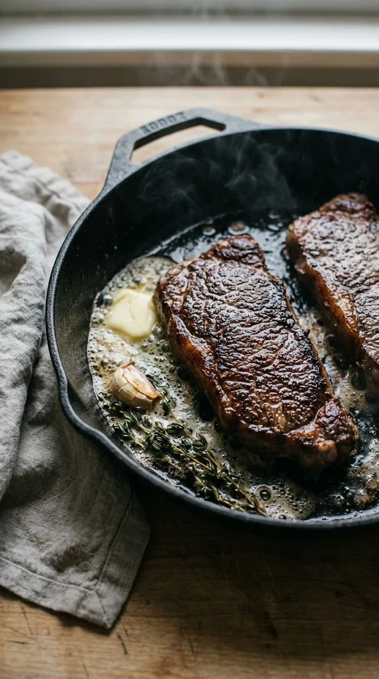Steak Strip Loin: Seared Beef with Herb Butter – step 1: Prepare the meat