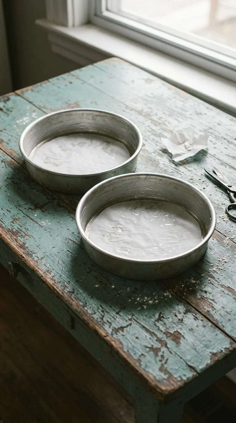 Vegan Salted Caramel Cake: Dairy-Free Layer Cake – step 1: Prepare the pans