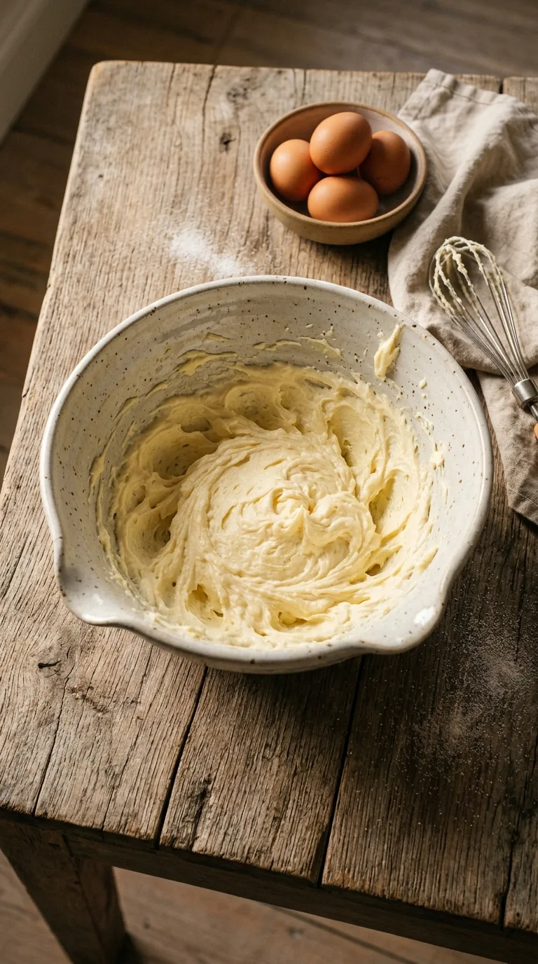 Salted Caramel Vanilla Cake: American Layer Cake – step 2: Mix the batter