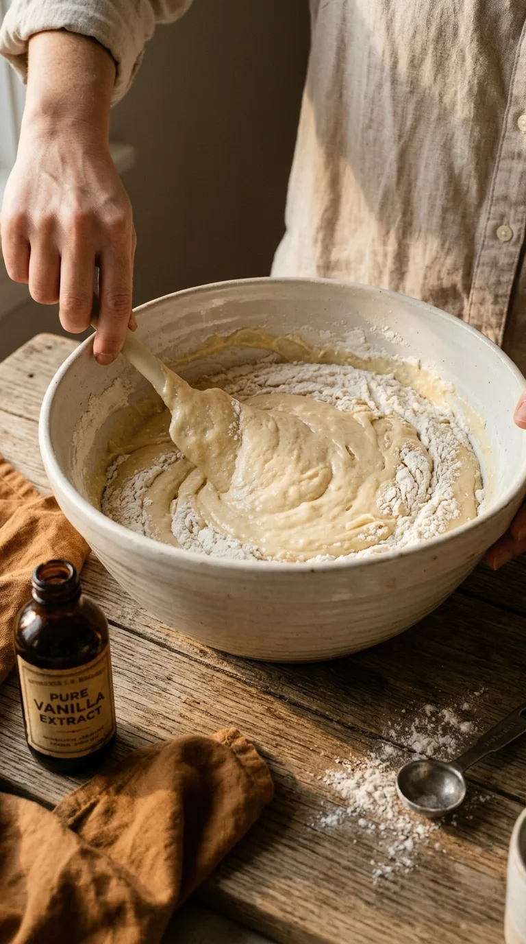 Salted Caramel Vanilla Cake: American Layer Cake – step 3: Combine dry ingredients