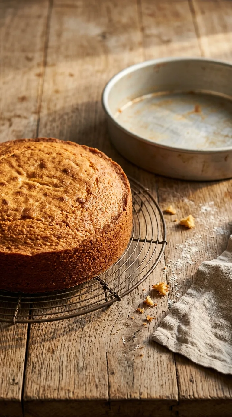 Salted Caramel Vanilla Cake: American Layer Cake – step 4: Swirl and bake