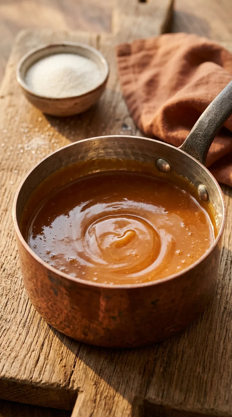 Salted Caramel Vanilla Cake: American Layer Cake – step 1: Prepare the caramel