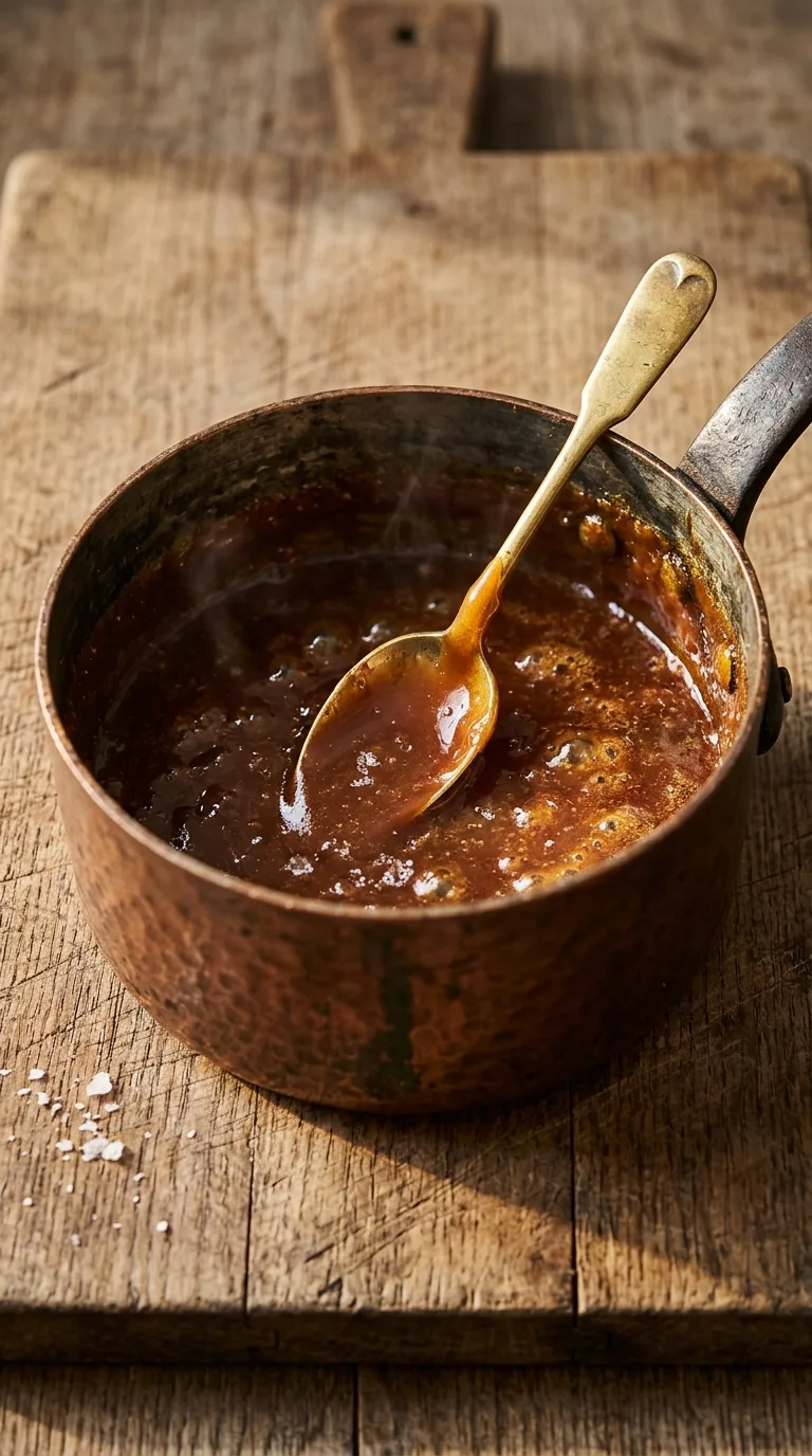 Salted Caramel Gluten-Free Cake: Buttery Dessert with Caramel – step 7: Make caramel drizzle