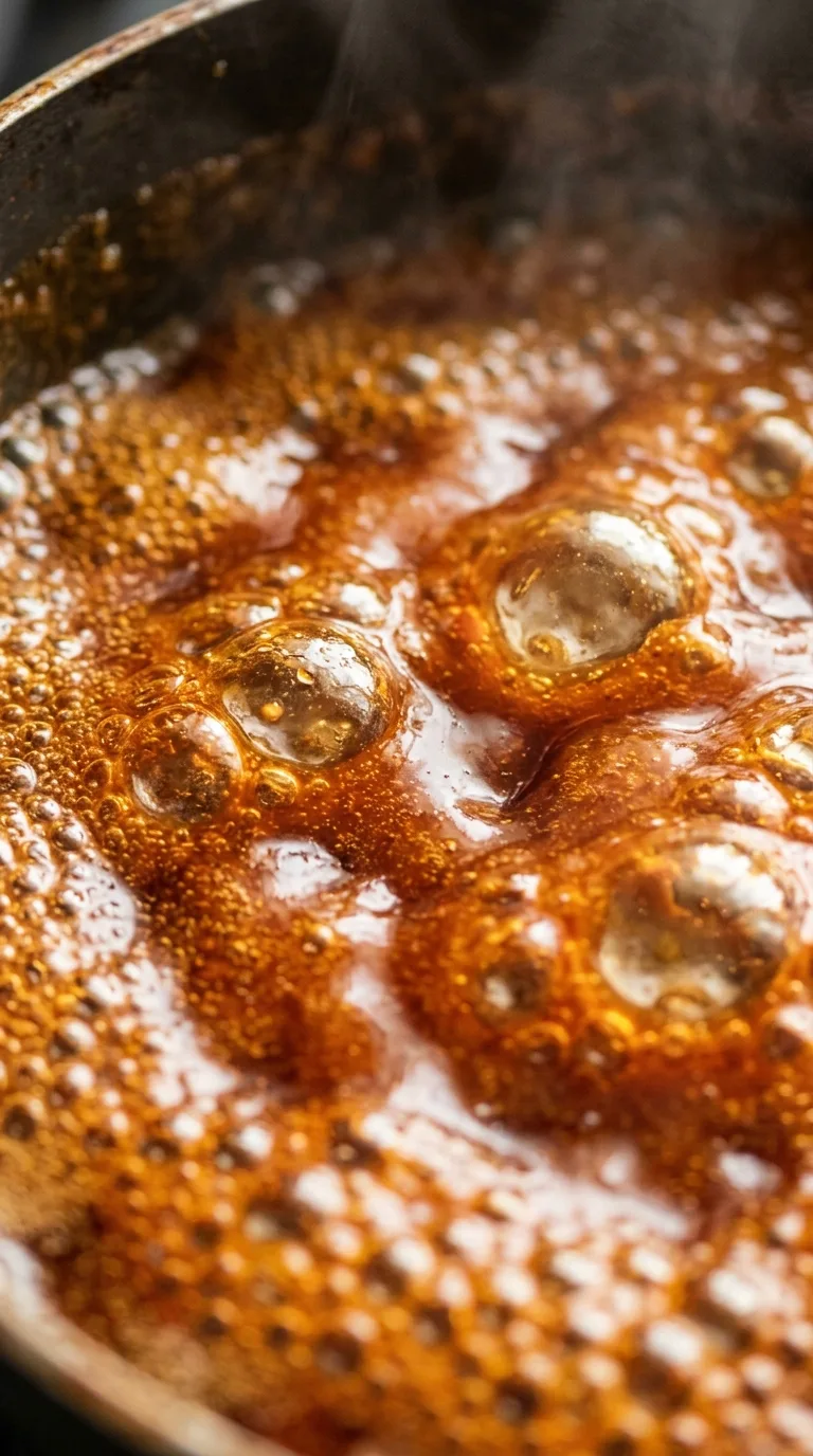 Salted Caramel Frosting: Sweet and Savory Cake Topping – step 2: Cook to amber color
