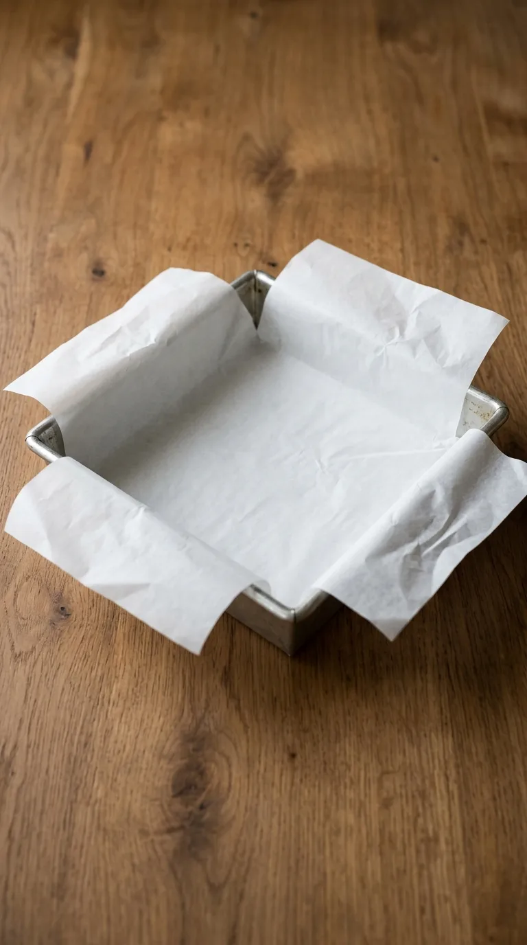 Caramel Slice: Butter Crust Dessert with Chocolate – step 1: Prepare the pan