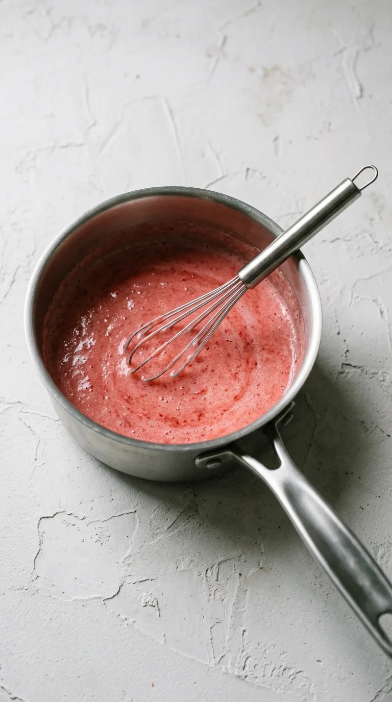 Strawberry Zephyr: Airy Strawberry Meringue Treat – step 2: Combine syrup ingredients