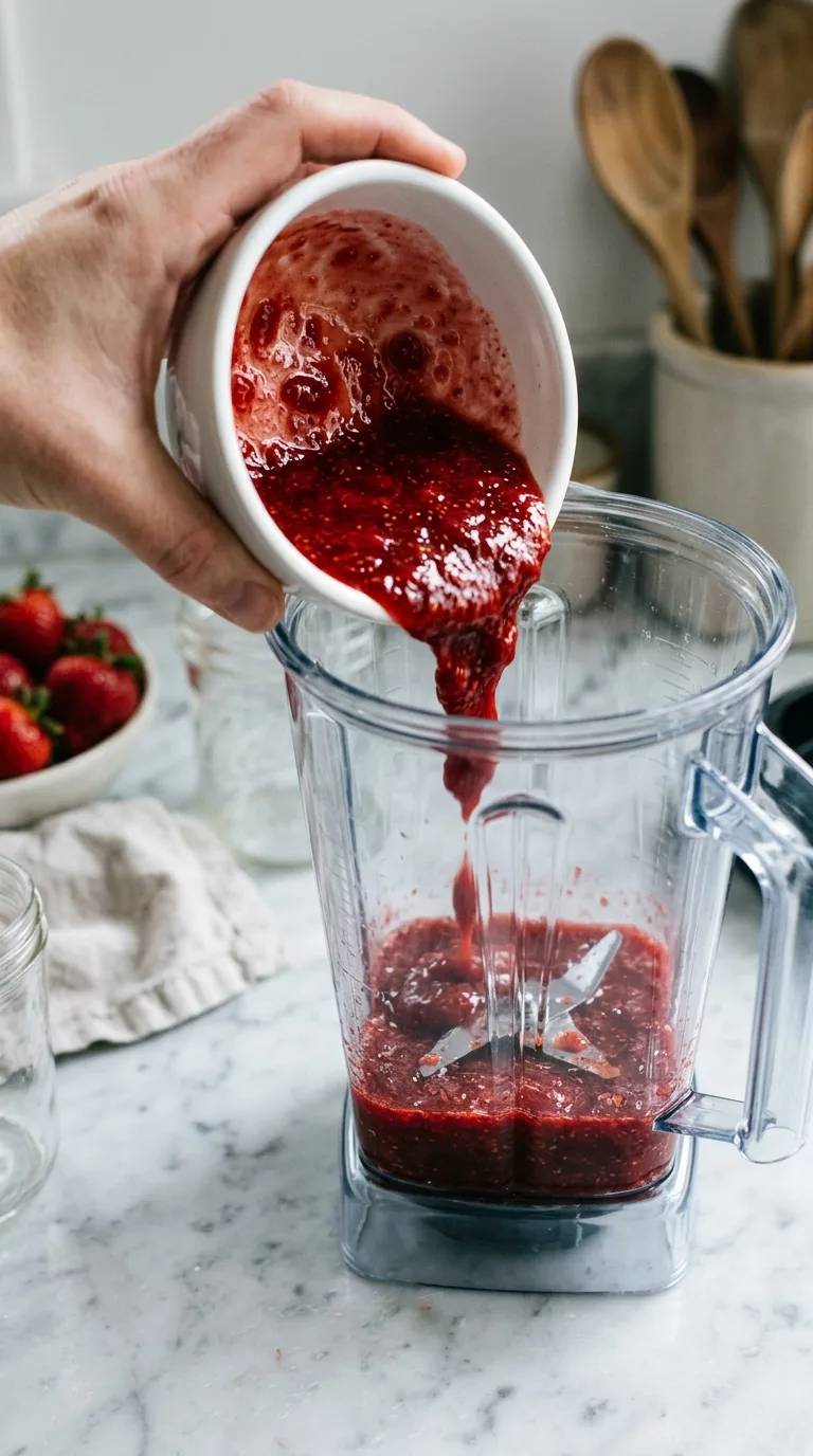 Strawberry Acai Smoothie: Vibrant Berry Blend – step 3: Add the ice