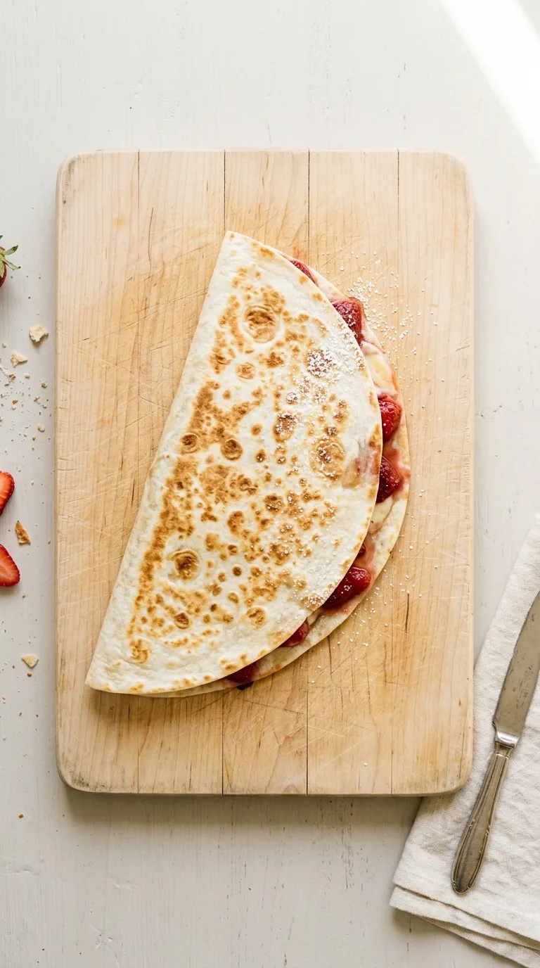 Strawberry Quesadilla: Sweet Tortilla Dessert – step 7: Rest and serve
