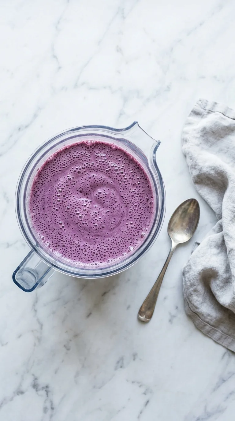 Strawberry Acai Smoothie: Vibrant Berry Blend – step 6: Garnish and serve