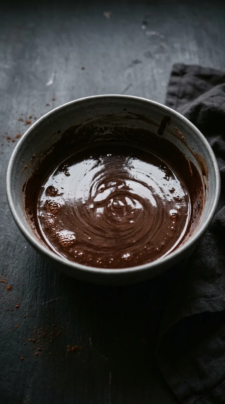 Vegan Cake Roll: Cocoa Sponge with Coconut Frosting – step 4: Fold the batter
