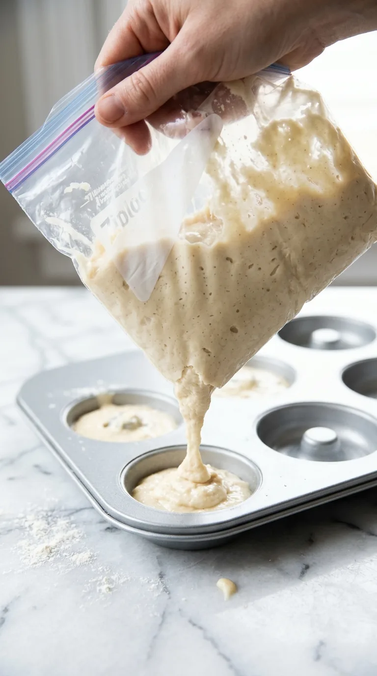 Vegan Cake Donut: Fluffy Plant-Based Pastry – step 6: Fill the molds