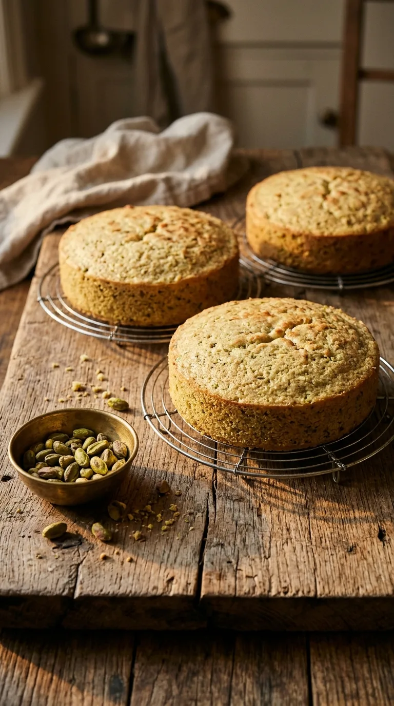 Vegan Pistachio Cake: Nutty Mediterranean Dessert – step 6: Cool the layers