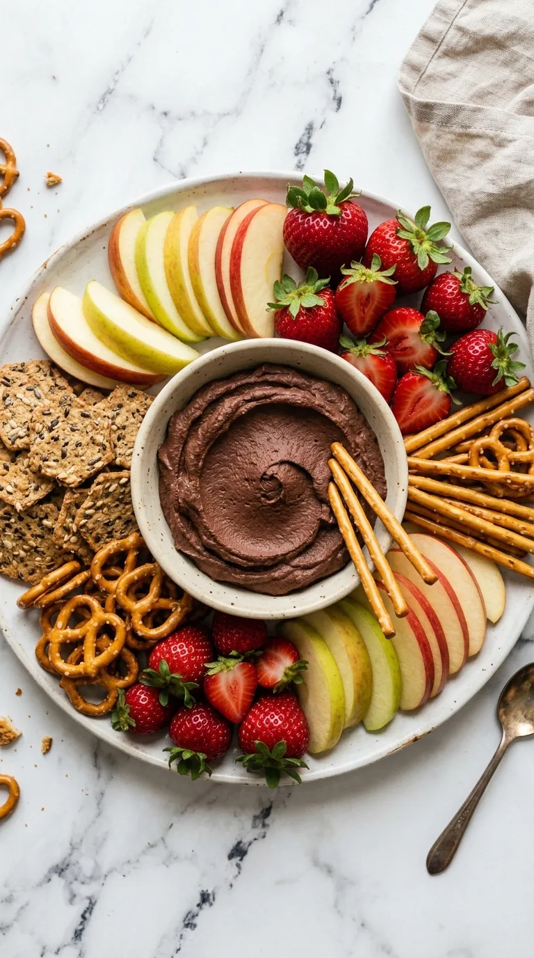 Chocolate Vegan Dessert Hummus: Sweet Chickpea Spread – step 8: Serve the hummus