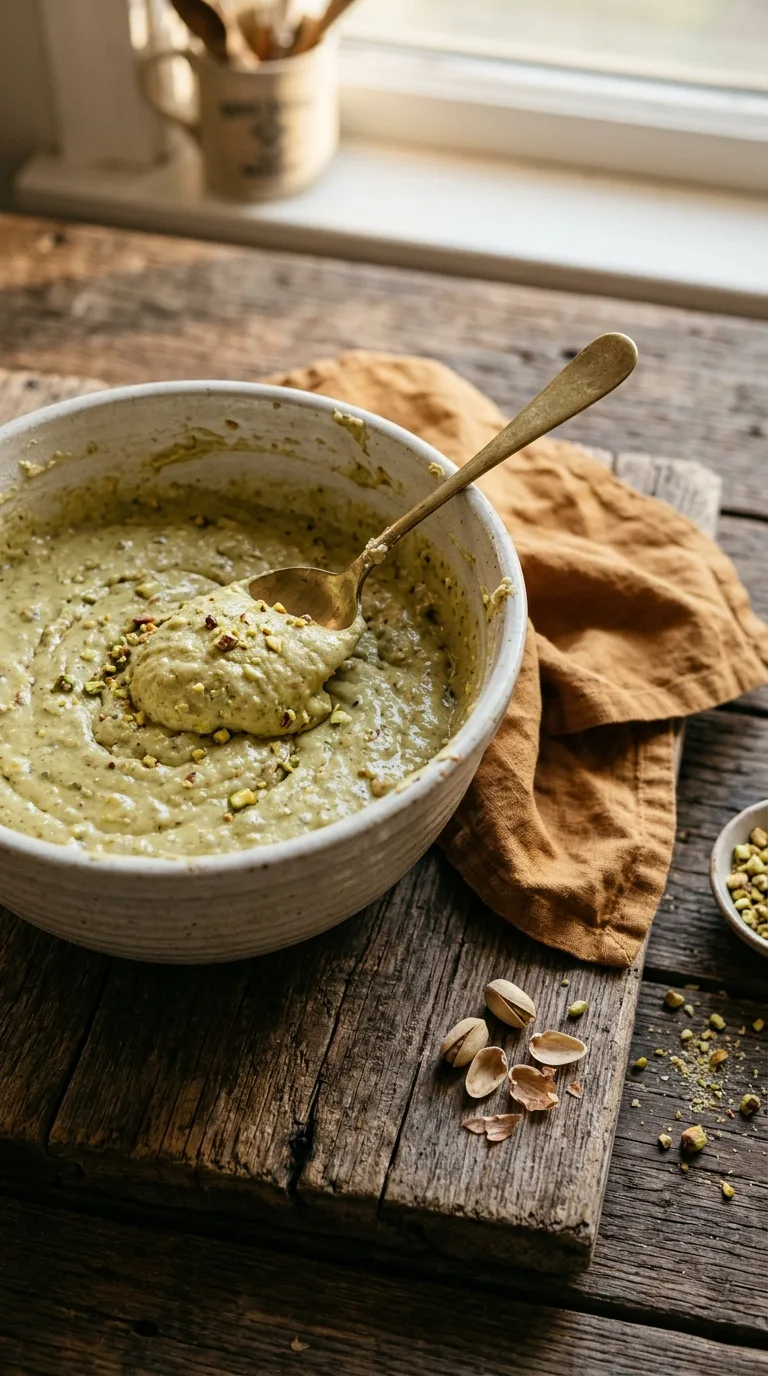 Vegan Pistachio Cake: Nutty Mediterranean Dessert – step 3: Mix the batter
