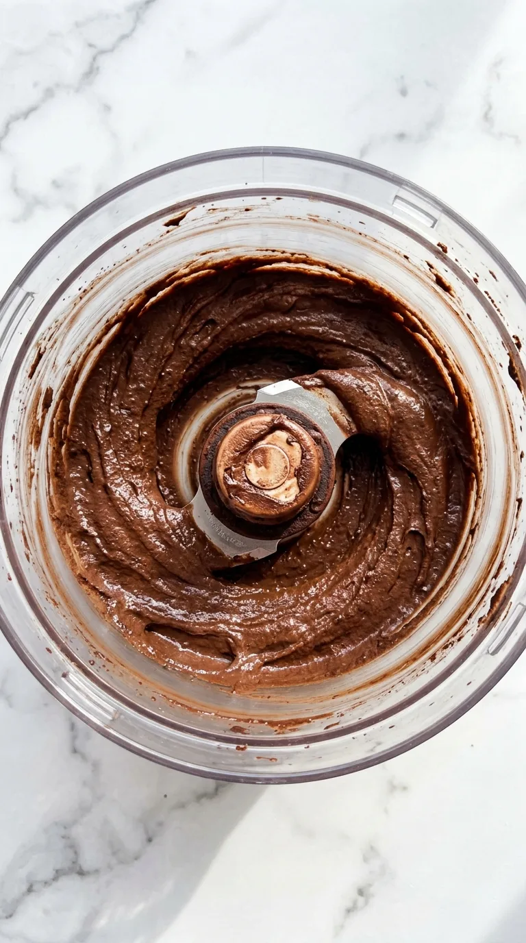 Chocolate Vegan Dessert Hummus: Sweet Chickpea Spread – step 3: Process until smooth