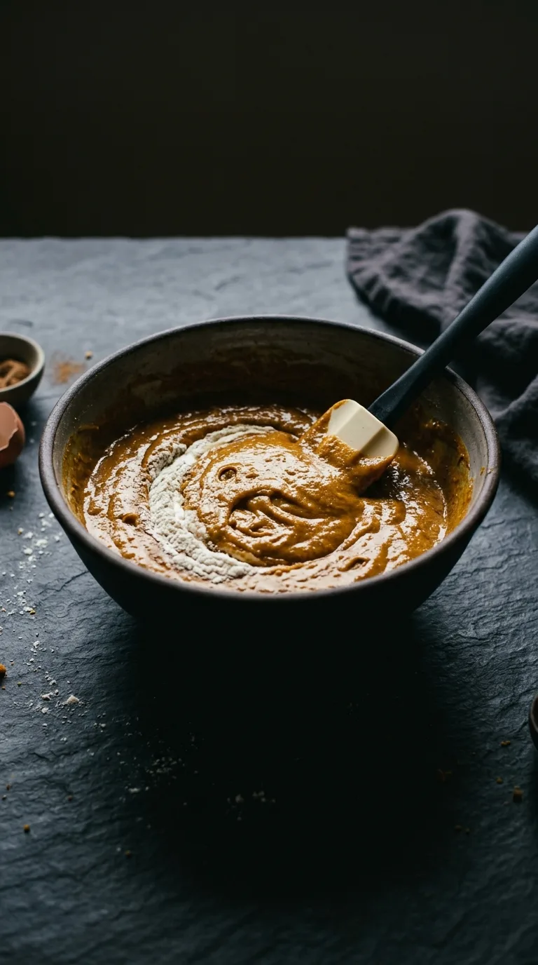 Pumpkin Vegan Cake: Moist Spiced Dessert – step 4: Fold the batter