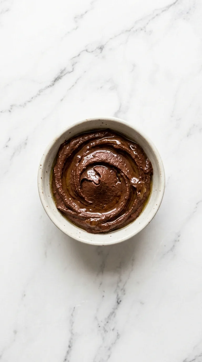 Chocolate Vegan Dessert Hummus: Sweet Chickpea Spread – step 4: Add the oil