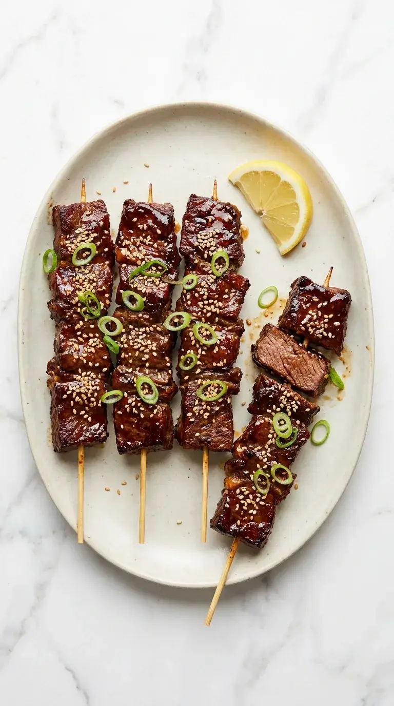 Yakitori: Beef Short Rib Skewers
