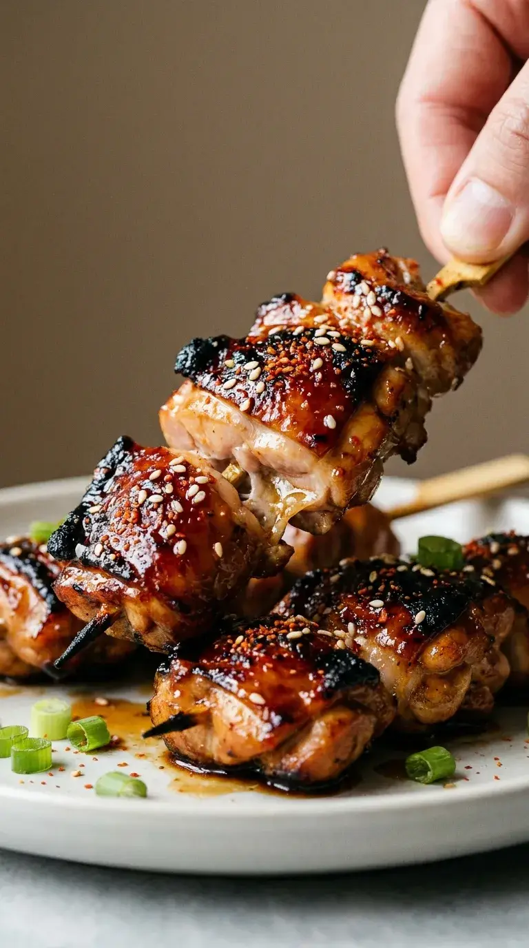 Yakitori: Grilled Chicken Thigh Skewers