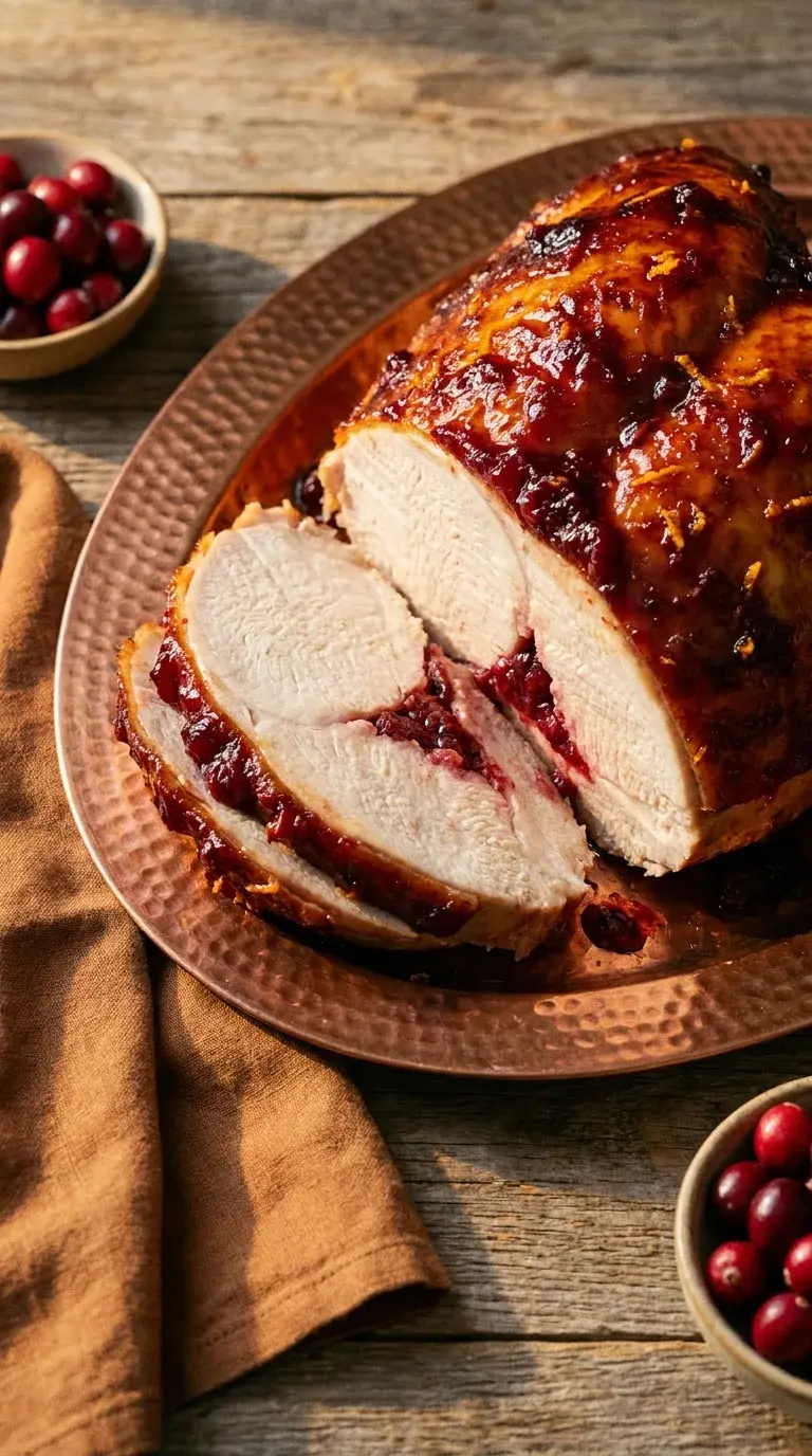 Cranberry Orange Glaze Turkey Breast: Roasted Festive Poultry