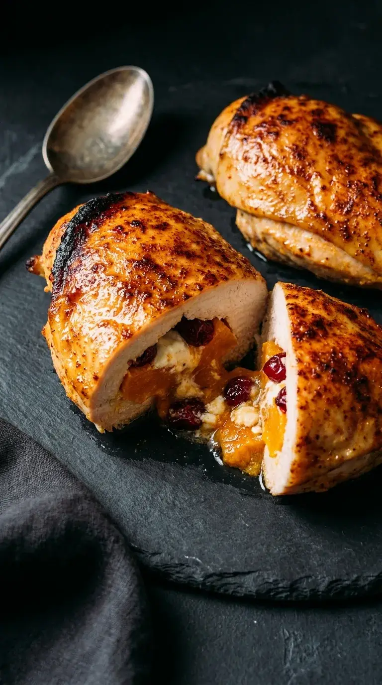Butternut Squash Stuffed Chicken Breast: Savoury Roasted Poultry