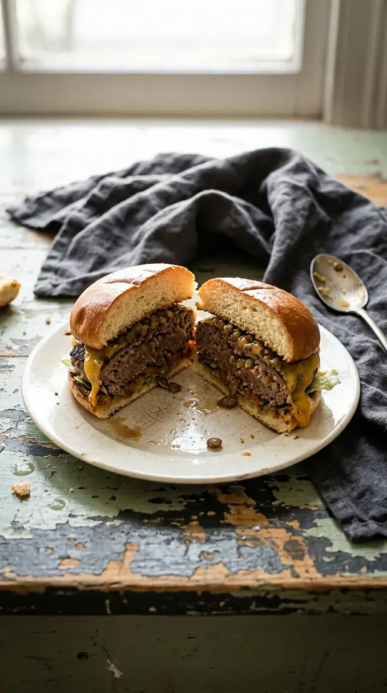 Beef Burgers with Lentils: Protein-Packed Halal Patties