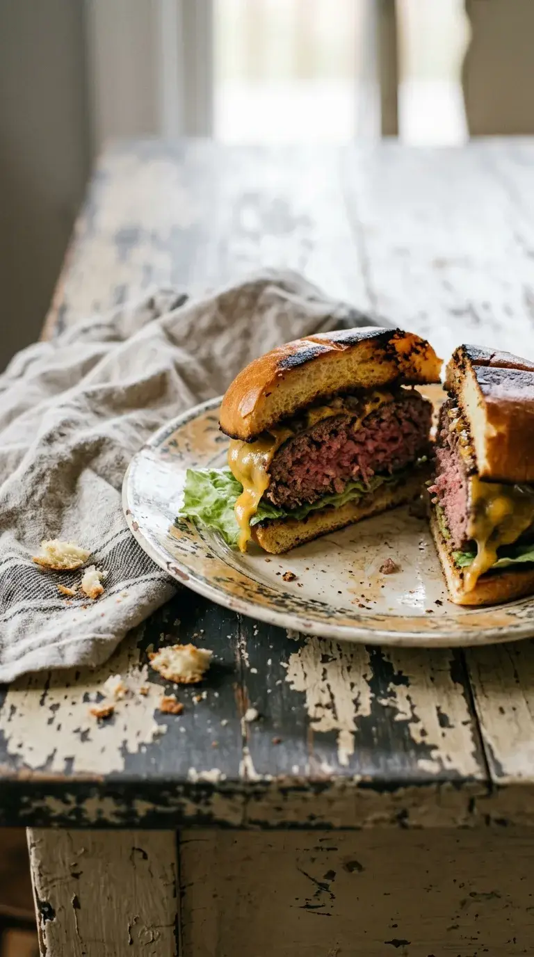 Beef Burgers with Onion Soup Mix: Savoury American Patties