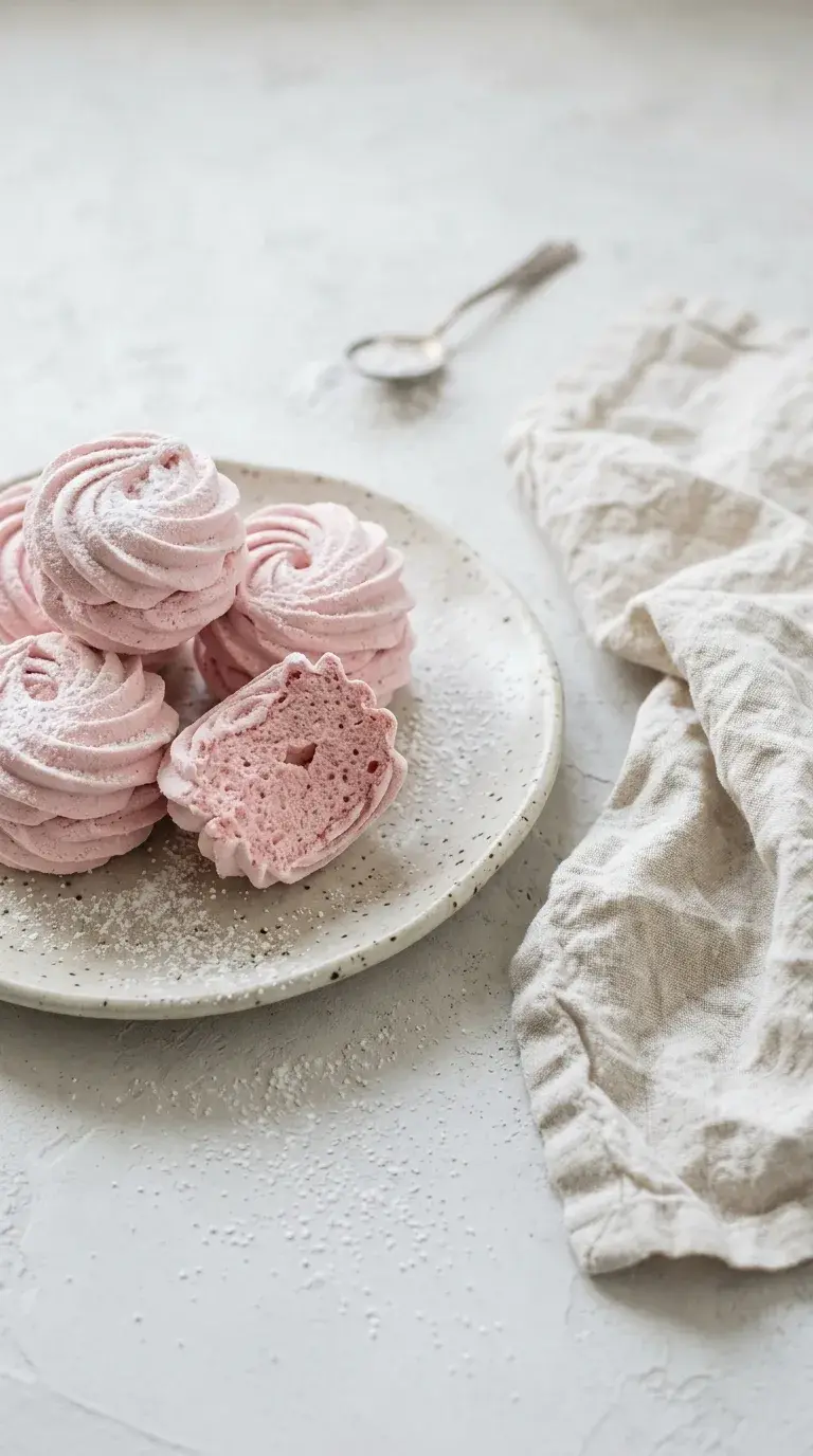 Strawberry Zephyr: Airy Strawberry Meringue Treat