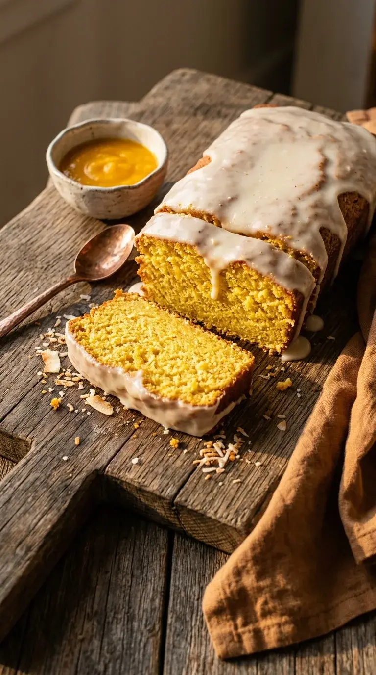 Vegan Mango Coconut Cake: Indian Tropical Loaf