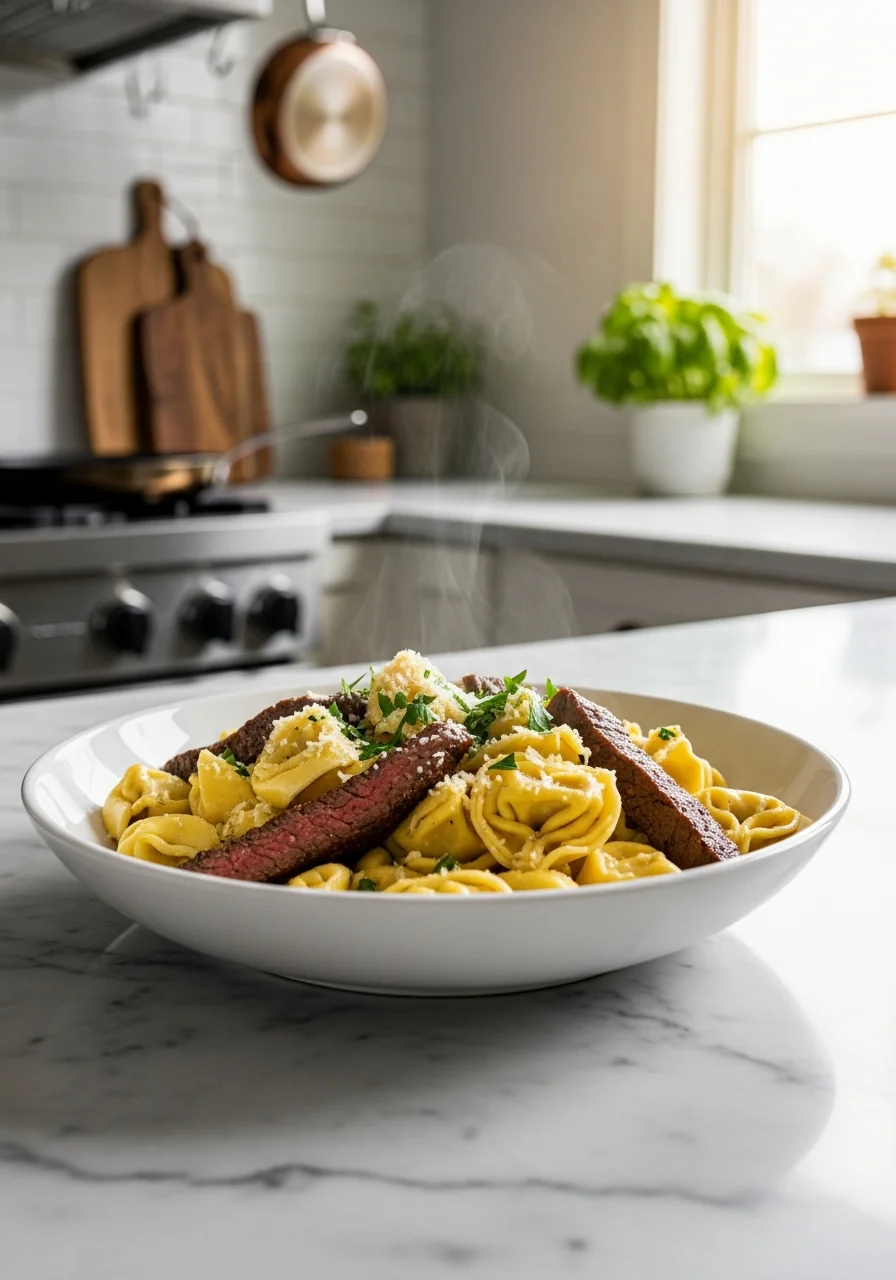Garlic Steak Tortellini